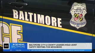 Public safety town hall puts spotlight on crime patterns in Baltimore City, Baltimore County