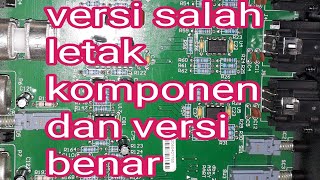 bedakan suara crossover 234 yang  benar dan salah tata letak komponen