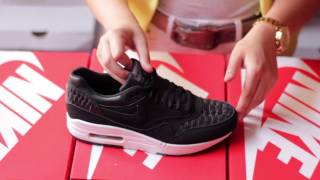 Basket Nike Air Max 1 Woven Noir 725232 001- www.hypnotik.fr