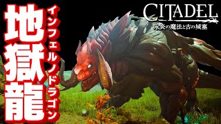 遂に激突!!VSインフェルノドラゴン👿【CITADEL/シタデル：永炎の魔法と古の城塞/PS4/実況プレイ】