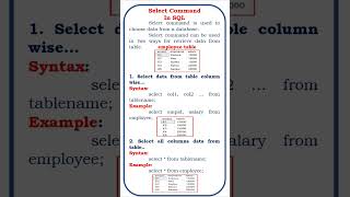select command in sql @ensolutions5210 #rdbms #dbms #sql server #sql server tutorials #sqldeveloper