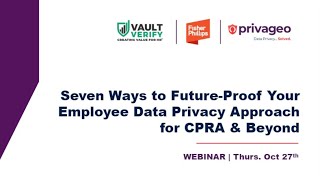 Seven Ways to Future Proof Your Employee Data Privacy Approach for CPRA and Beyond 10 27 2022 1