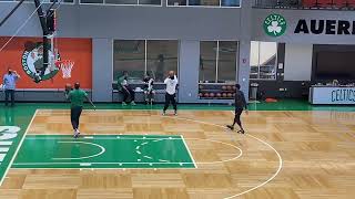 Jaylen Brown Shooting Through Hamstring Tightness at Celtics Practice