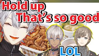 ［Eng Sub］Kuzuha was impressed by the beef bowl because they were so good, but Ib made fun of him lol