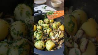 Garlic mushroom and baby potatoes #shortsrecipe #shortsvideo