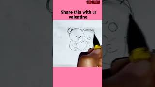 valentine's day special drawing | valentine's day drawing | valentine's drawing | #shorts