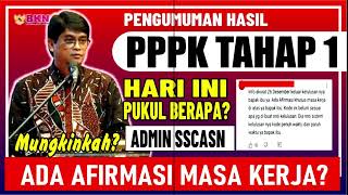 🔴 AMINKAN YA, HARI INI PENGUMUMAN KELULUSAN PPPK, PUKUL BERAPA