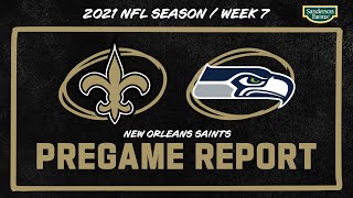 LIVE: Seahawks vs. Saints Week 7 Pregame Report | 2021 NFL
