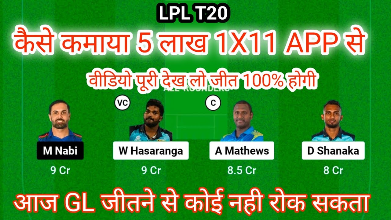 KFL Vs DS Dream11, KFL Vs DS Dream11 Prediction, Fantasy Tips,Teams ...