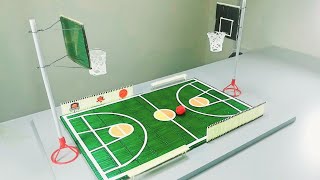How to make Basketball Arena from Matches Stick | Diy Basketball 🏀