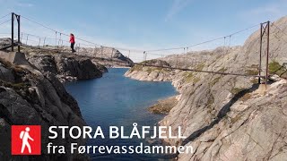 Stora Blåfjell (1254 moh) i Hjelmeland og Suldal.