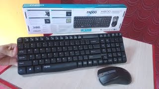 Unboxing \u0026 Testing Rapoo X1800 Wireless Keyboard \u0026 Mouse