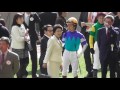 g1おなじみ騎手と馬主らの語らいin 大阪杯パドック。現地映像、阪神競馬場。2017年4月2日