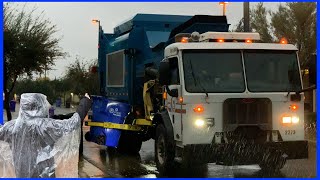 Follow Garbage Truck In The Rain!