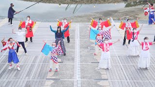 [4K] 総踊り『タオルdeゑぇじゃないか』　夕日を見る会 presented by ゑぇじゃないか祭り 2021/7/18 (中央)