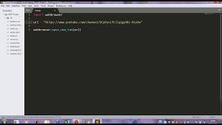 Open URL directly on webbrowser in Python