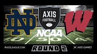 NCAA 19 WISCONSIN VS NOTRE DAME RD-2 G-2 | AXIS FOOTBALL 18