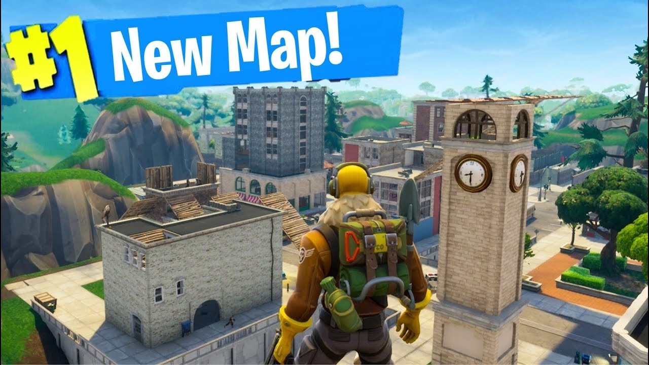 New Fortnite Map Gameplay Fortnite Battle Royale Youtube