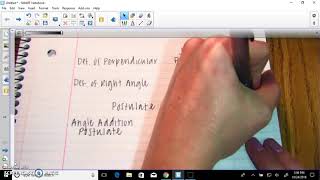 Angle Proofs Reference