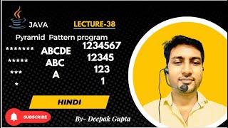 Core Java part38.Java Pattern Program | Inverted Pyramid Using For Loop (Beginner Friendly) #java