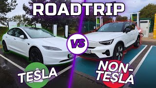 400 Mile EV Road Trip | Tesla Superchargers vs Public Chargers