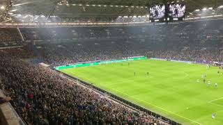 Steigerlied Schalke Dresden 3:0 am 23.10.2021 Veltins Arena