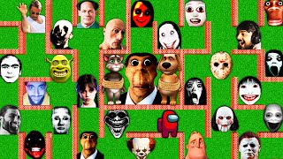 SURVIVAL MAZE with 100 OBUNGA NEXTBOTS in MINECRAFT animation gameplay coffin meme