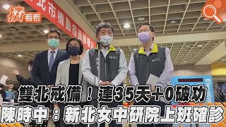 雙北戒備! 連35天+0破功 陳時中:新北女中研院上班確診｜TVBS新聞｜擠看看