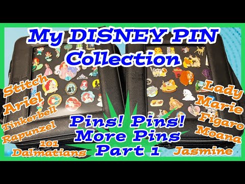 My DISNEY PIN Collection Part 1 My Disney Pin Books - YouTube