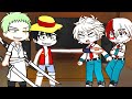 Class 1A React to Zoro & Luffy as New Classmates || MHA || Gacha Club