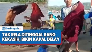 Tak Rela Ditinggal Sang Kekasih, Wanita di Majene Viral Nangis Histeris hingga Kapal Delay