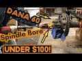 Fitting 35 Spline Axles in a Dana 60 - Bore out Dana 60 spindles CHEAP!