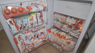 OMG! A FRIDGE FULL OF KINDER PRODUCTS