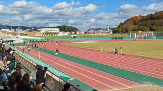 兵庫県小学生陸上競技秋季記録会　ウインク陸上競技場　6年生　男子100m　第3組