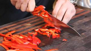 Tog 210mm Gyuto vs Red Pepper