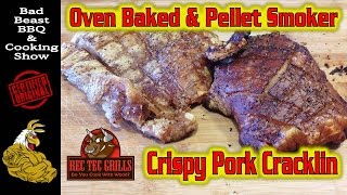 Oven Baked \u0026 Rec Tec mini Pellet (RT-300) Smoked Crispy Pork Cracklin'