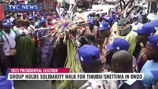 APC Supporters Stage Solidarity Walk For Tinubu/Shettima In Ondo