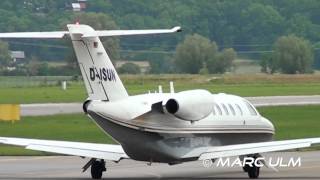 800m/2600ft Cessna 525A Citation CJ2 Take Off Augsburg