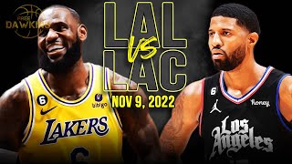 Los Angeles Lakers vs Los Angeles Clippers Full Game Highlights | Nov 9, 2022 | FreeDawkins