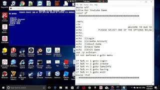 How to make a [Batch] Game Part 1(Game Menu)