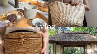 [family vlog]とらや工房/さわやかハンバーグ/御殿場アウトレット/最近の購入品/籠バック/アタ製