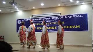 DANCE BY RUSSIAN STUDENTS AT RGM SCHOOL