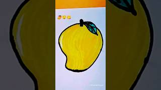 satisfying🥭 l How to draw mango l #shorts #art #satisfying #drawing #mango #how to draw #colour