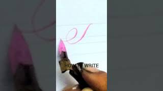 'P' in calligraphy for beginners @Calligraphy_woman #writing #howtowrite #calligraph #shorts