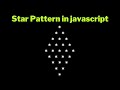 Diamond Pattern in Javascript 2023 | For loop in javascript | Papa Developer