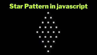 Diamond Pattern in Javascript 2023 | For loop in javascript | Papa Developer