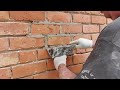 quick tip on how to use a pointing hod this is lime mortar