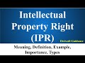 Intellectual Property Rights (IPR), Meaning, Definition, Examples, Benefits of IPR, UPSC, NCERT, Bba