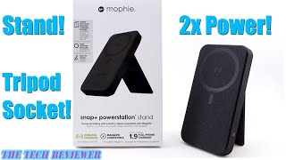 mophie snap+ powerstation stand: a magsafe powerbank with TWICE the power, a stand \u0026 a tripod mount!