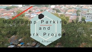 Madapdap Parking Area and Park Project with Typhoon Ulysses Aftermath Aerial Drone Shot